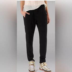 MAJE••Almira Black Track Pant••Size 8